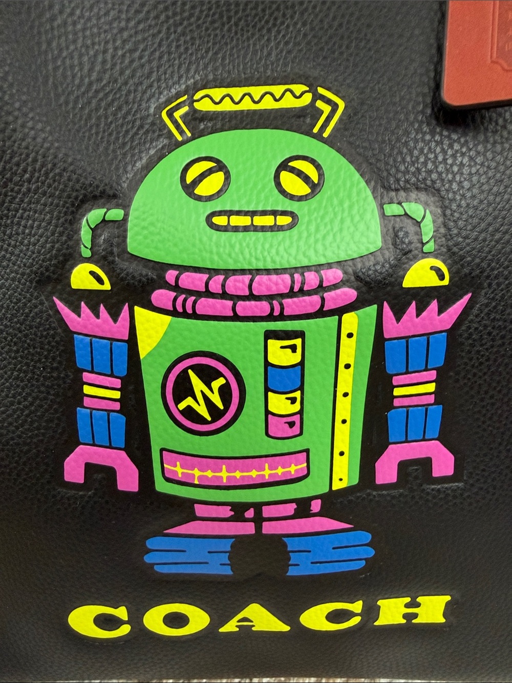 NWOT Coach Cosmic Relay Tote 34 With Robot [limited edition] - Picture 2 of 7